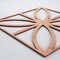 Ekena Millwork Large Swansea Decorative Fretwork Wood Wall Panels, Cherry, 23 3/8"W x 23 3/8"H x 3/8"T WALW24X24X0375SWNCH - alternate 3